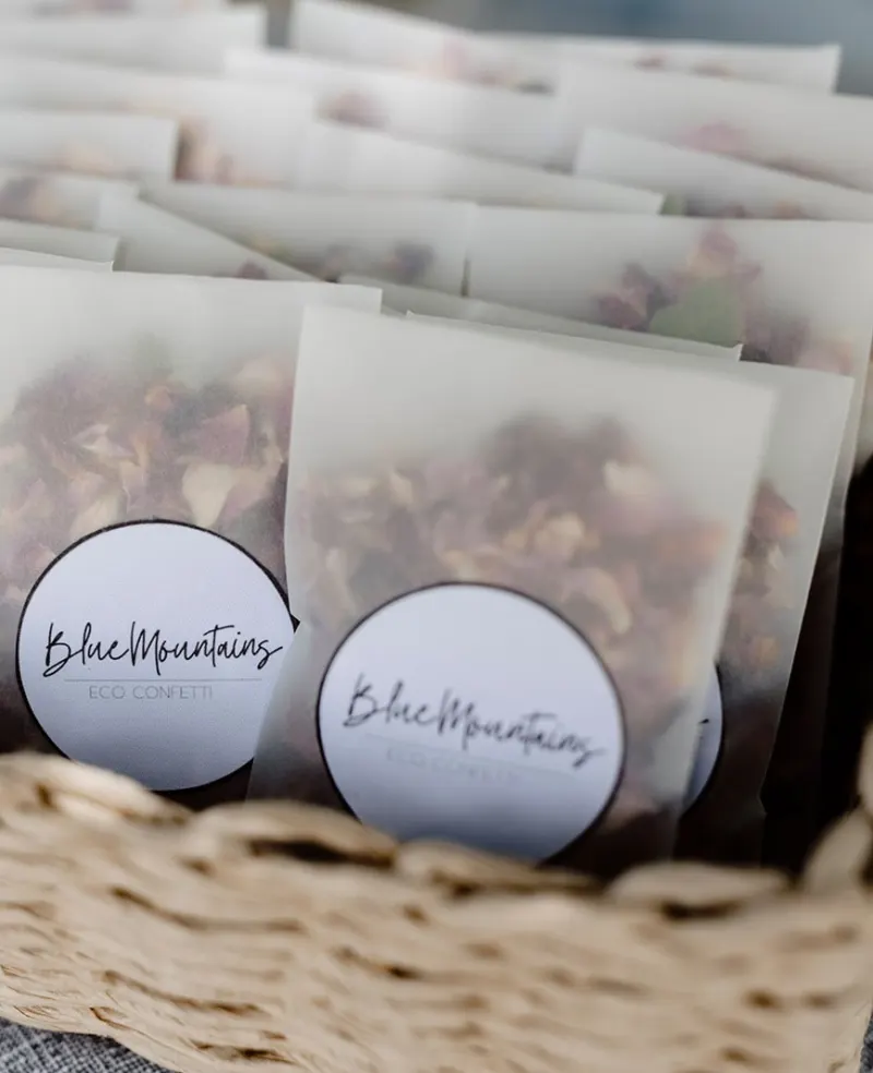 eco confetti wedding